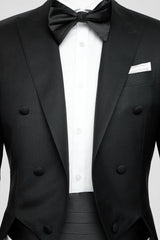 Men's White Tie Outfit with Grey Trouser Made to Measure