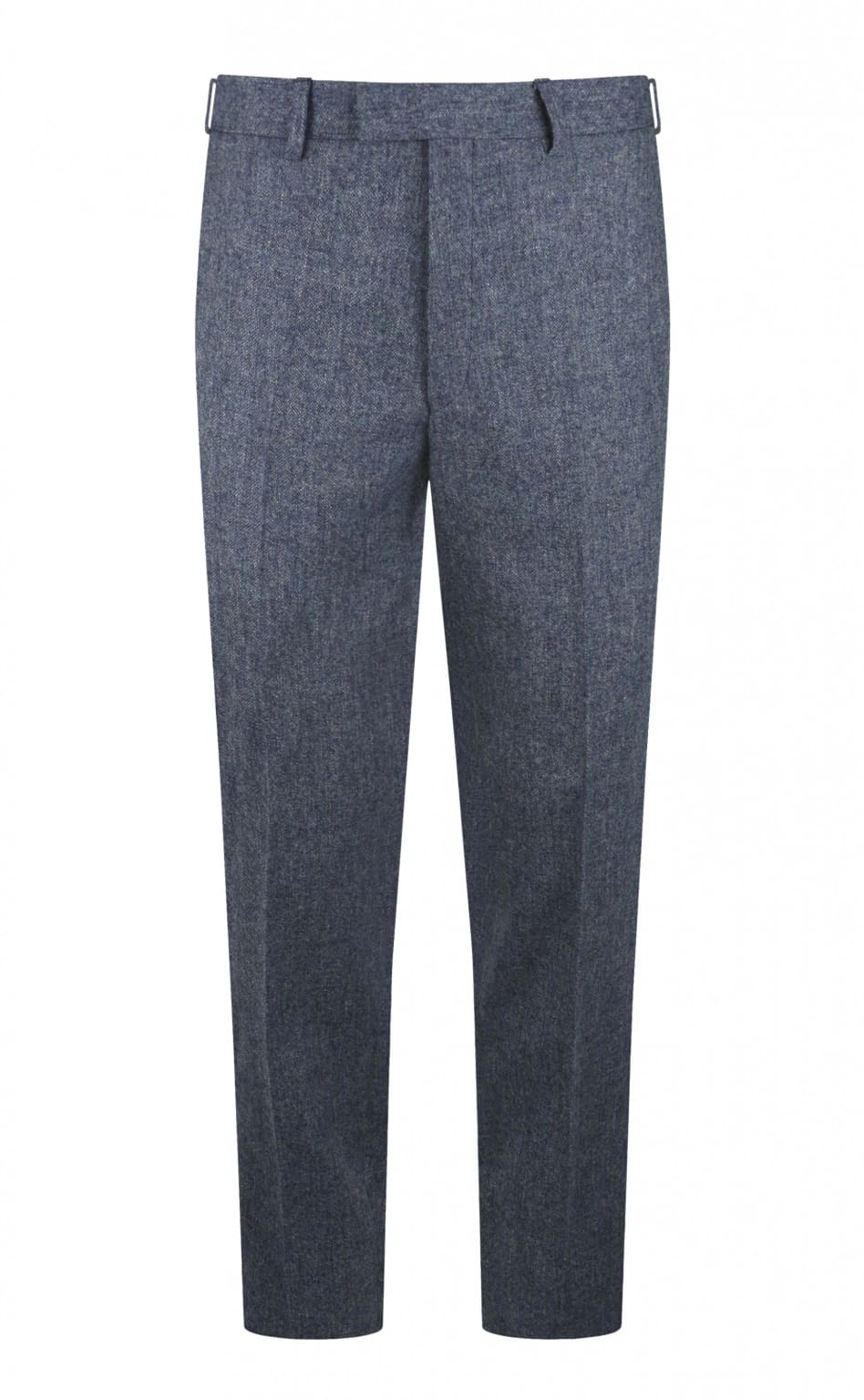 Abraham-Moon-light-blue-pure-wool-light-weight-tweed-trousers-front-barucci