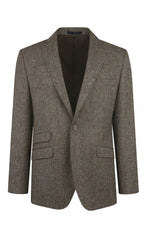 Abraham Moon Brown Tweed Jacket