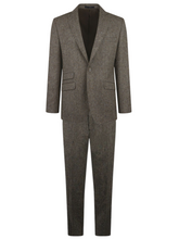 Abraham Moon Brown Tweed Suit