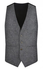 Abraham Moon Grey Tweed Waistcoat