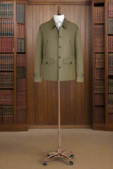 Men's Army Green Casual Jacket Made to Measure