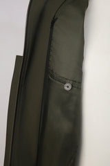 Men's Army Green Trench/ Over Coat Made to Measure