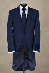 Vitale Barberis Canonico Wool Mohair French Navy Morning Coat