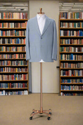 Men's Blue Bamboo & Linen Suit Made to Measure