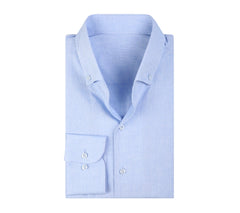 Men's Blue Business Casual Shirt Made to Measure