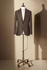 Men's Brown Linen Jacket and Trouser Made to Measure