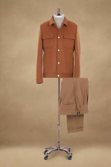 Caramal Brown Lazaro Blouson Jacket