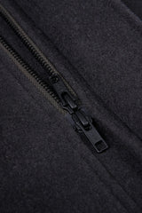 Men's Charcoal Hooded Trench Coat Made to Measure