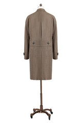 Men's Coffee Double Breasted Overcoat Made to Measure