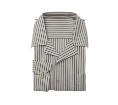Men's Casual Shirt (Cuban Collar with Stripe) Made to Measure