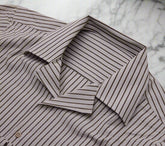 Men's Casual Shirt (Cuban Collar with Stripe) Made to Measure