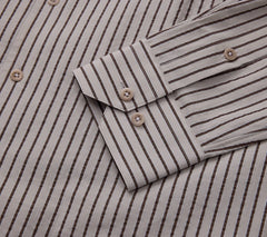 Men's Casual Shirt (Cuban Collar with Stripe) Made to Measure