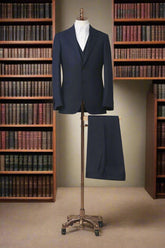 Men's Dark Blue 3 Piece Suit Made to Measure