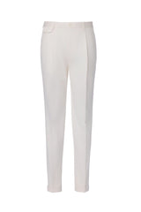 Men's 2-Piece Made to Measure Olive Green Linen Jacket with White Chinos