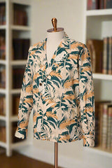 Men's Suit Collar Printed Single-Breasted Shirt Made to Measure