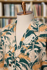 Men's Suit Collar Printed Single-Breasted Shirt Made to Measure