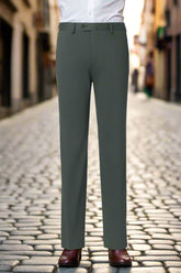 Men's Green Casual Trouser Made to Measure