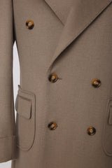 Men's Khaki British Polo Style Trench Coat Made to Measure