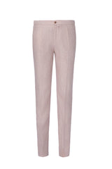 Men's Light Pink Linen Suit Made to Measure