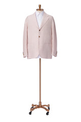 Men's Light Pink Linen Suit Made to Measure