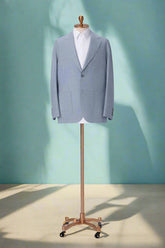 Men's Light Blue Bamboo & Linen Suit Made to Measure