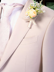 Men's Premium Worsted Wool Stone Suit Made to Measure