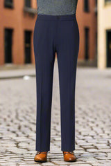 Men's Navy Casual Trouser Made to Measure