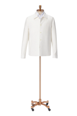 Men's White Commuter Style Jacket and Khaki Trouser Made to Measure