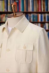 Men's Cream Safari Style Suit Made to Measure
