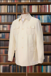 Men's Cream Safari Style Suit Made to Measure