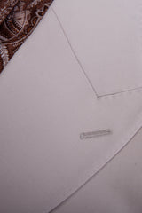 Men's Wide Lapel Beige Single Breasted Suit Made to Measure