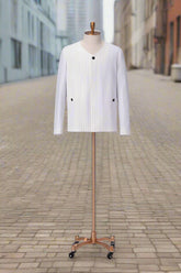 Men's White Overshirt and Stripe Short Made to Measure