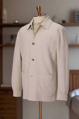 Men's Patch Pocket Overshirt Style Suit Made to Measure