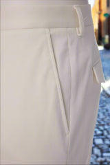 Men's White Trouser (Cotton) Made to Measure