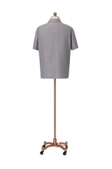 Men's Short Sleeved Full Zip Collared Shirt Made to Measure