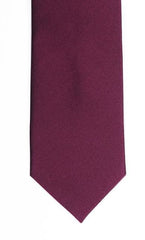 Plain Plum Silk Tie - Accessories