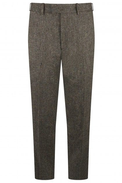 Abraham Moon Brown Tweed Trousers 420