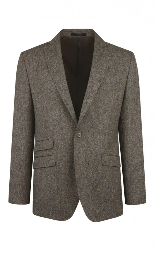 Abraham Moon Brown Tweed Jacket 948