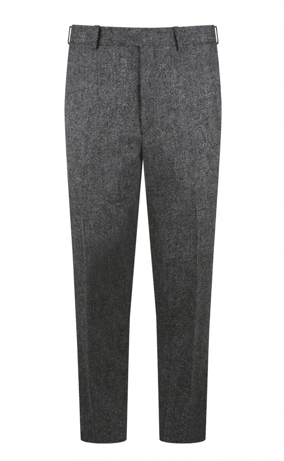 Abraham Moon Grey Tweed Trousers