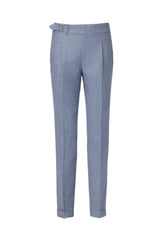 Men's Blue Bamboo & Linen Mix Suit Made to Measure