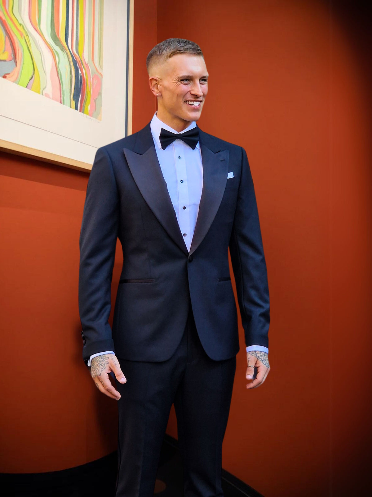 Men's Black Tie Tuxedo Made to Measure