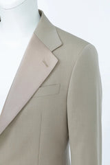 Men's Marzotto Beige Tuxedo Made to Measure - Barucci