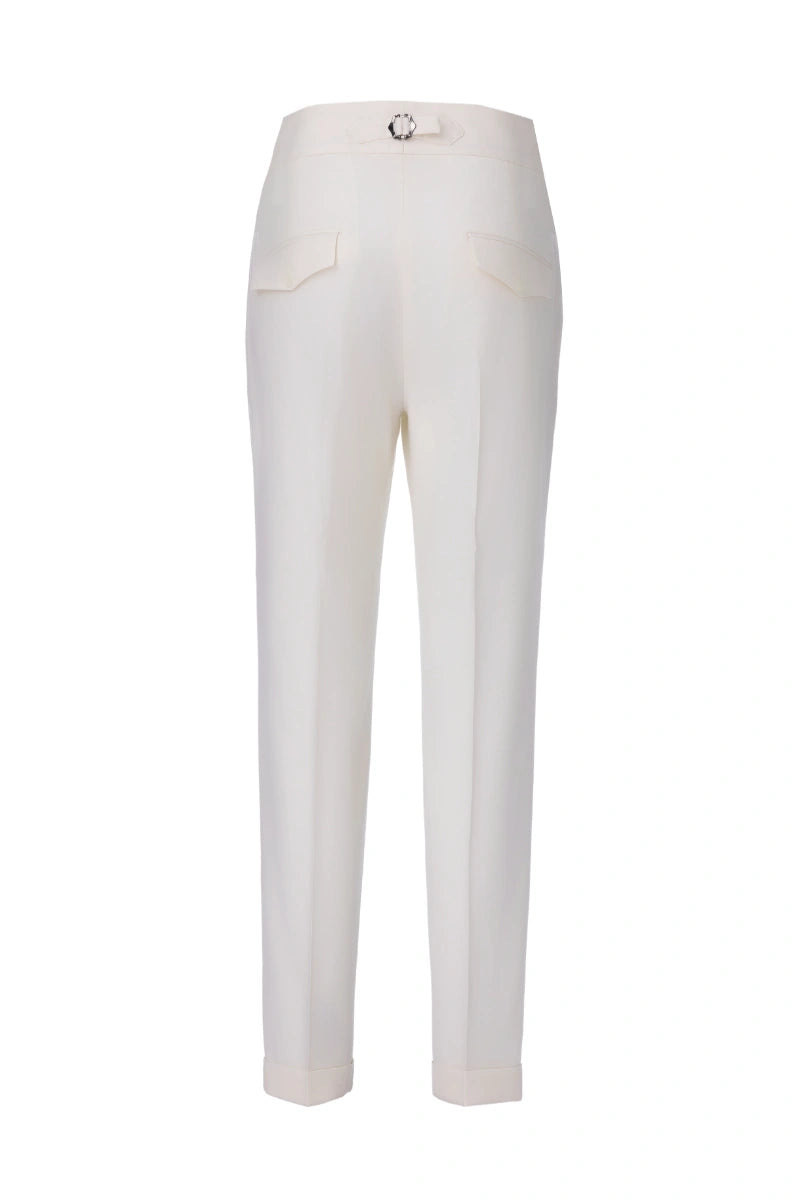 Men's Black Double Breasted Jacket and White Pants Made to Measure