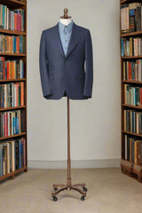 Men's Navy Blue 02 Piece Suit Made to Measure