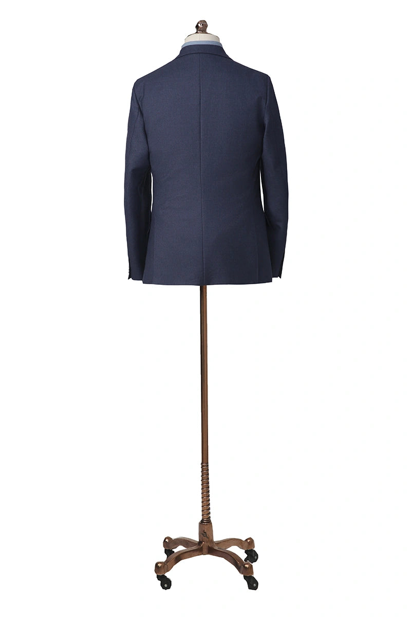 Men's Navy Blue 02 Piece Suit Made to Measure