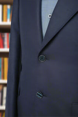Men's Navy Blue 02 Piece Suit Made to Measure
