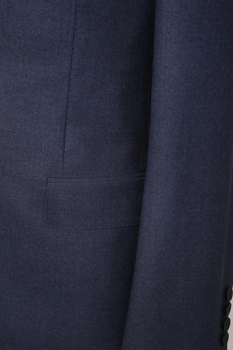 Men's Navy Blue 02 Piece Suit Made to Measure