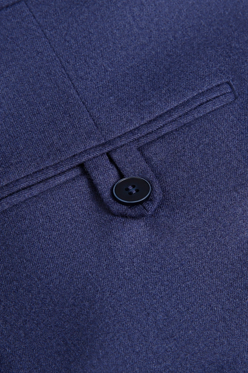 Men's Navy Blue 02 Piece Suit Made to Measure