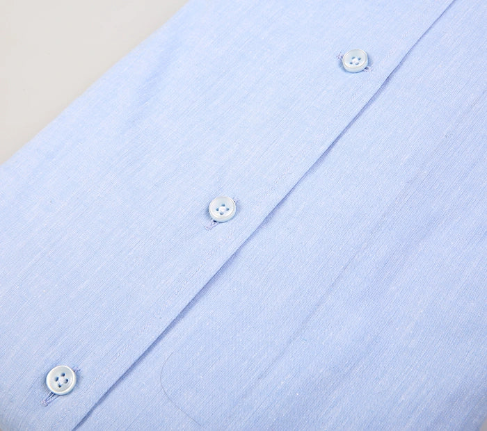 Men's Blue Business Casual Shirt Made to Measure
